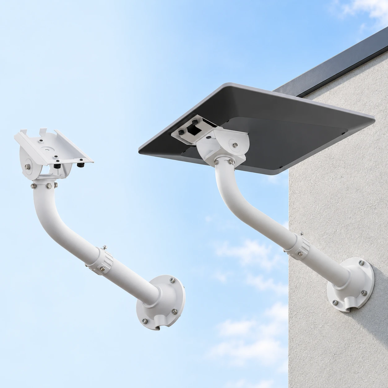 Starlink V5 White Round-Flange Telescoping Wall Mount