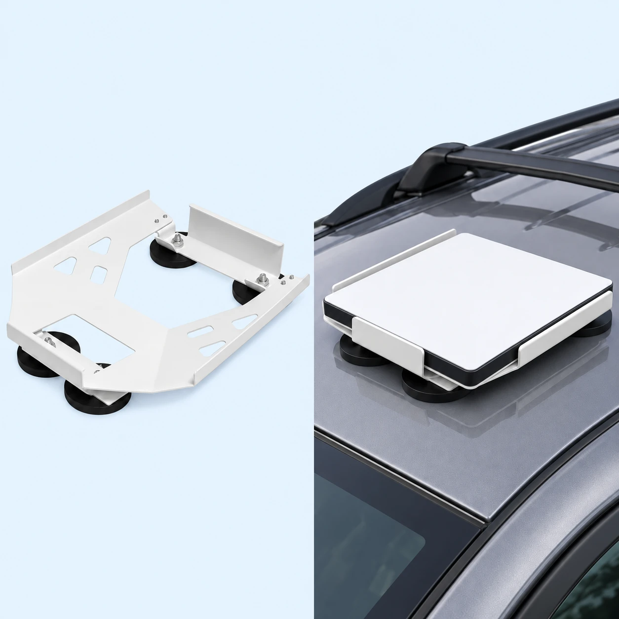 White Magnetic Cradle Mount for Starlink Mini
