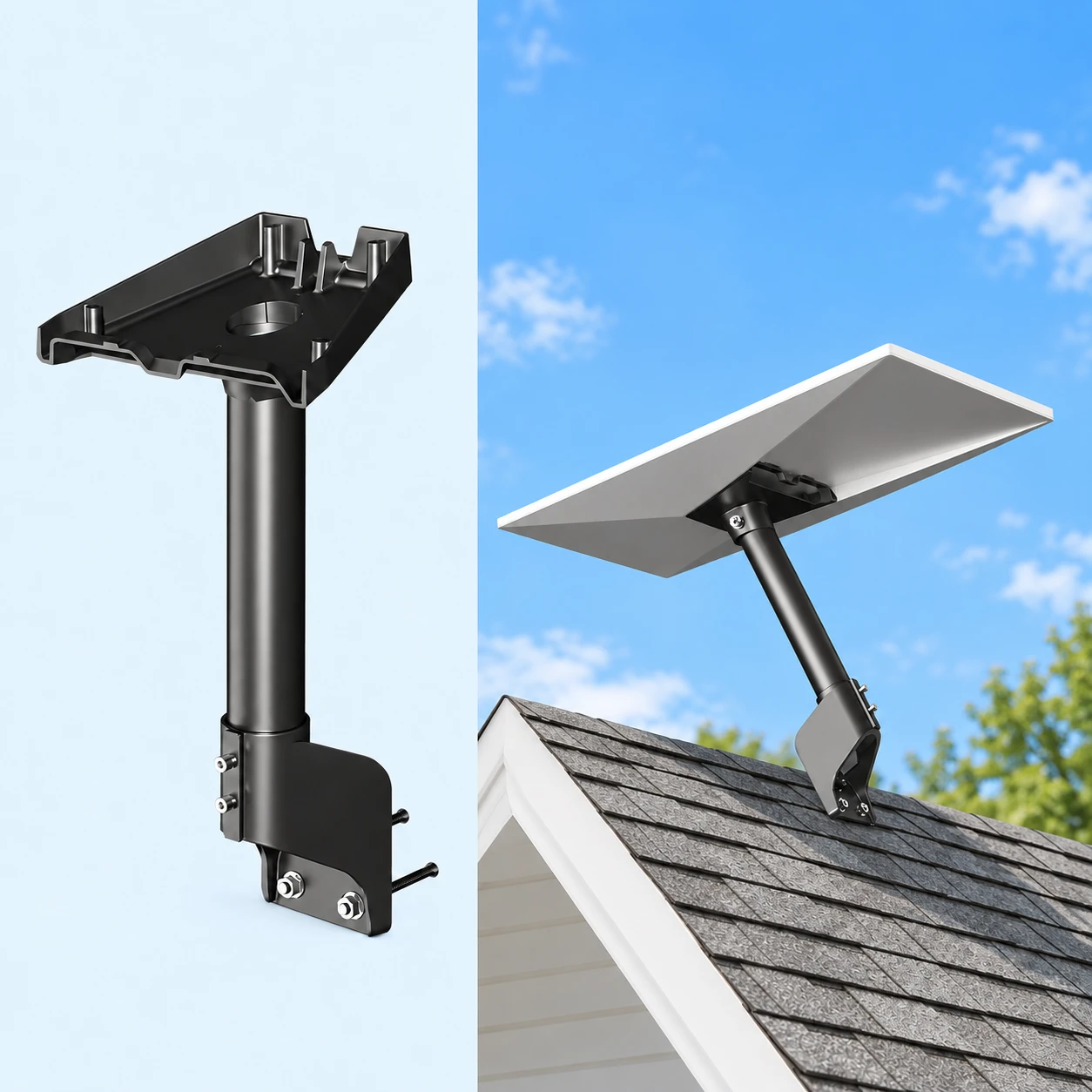 Starlink Standard Rolled-Flange Roof Mount