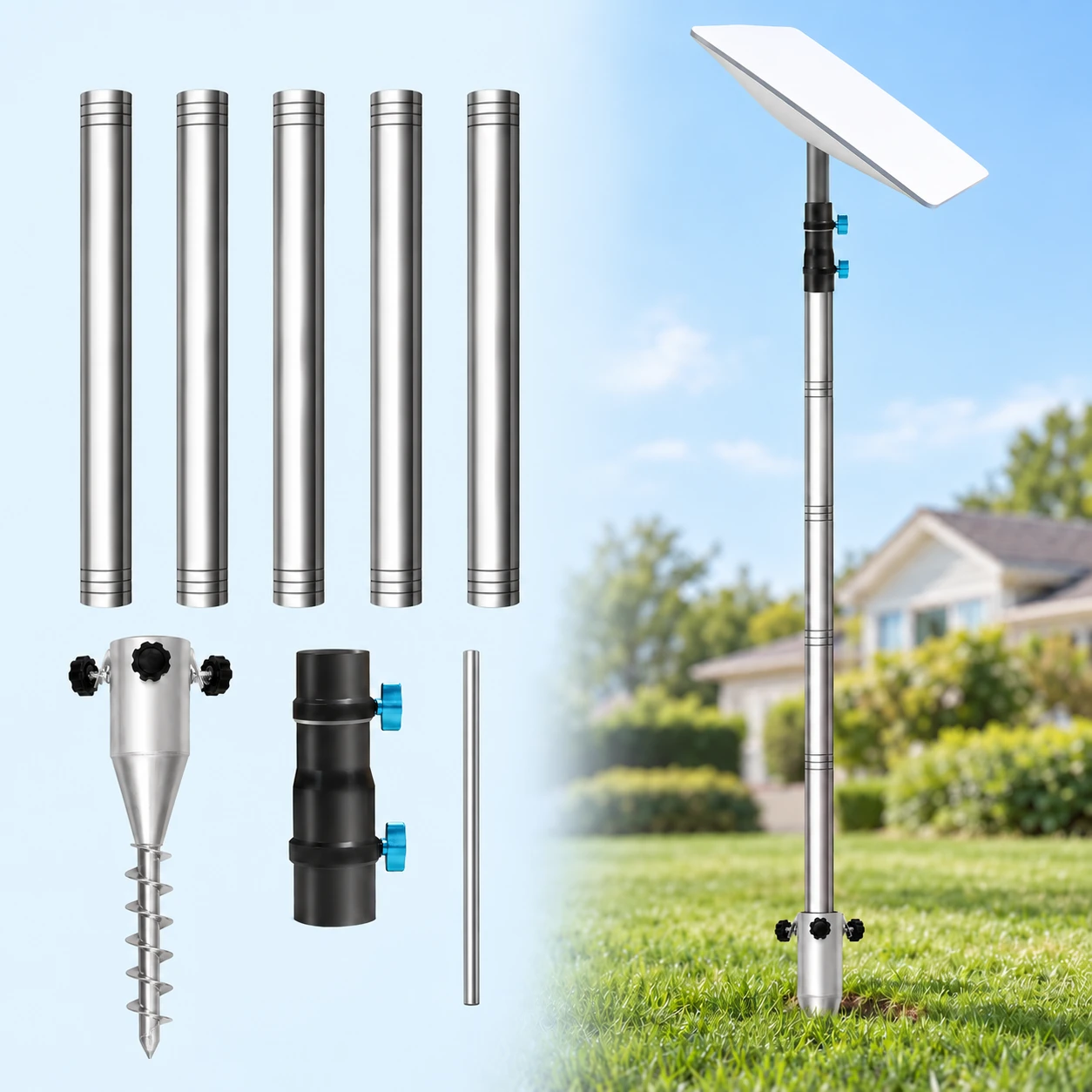 Starlink Five-Section Ground-Auger Pole Kit
