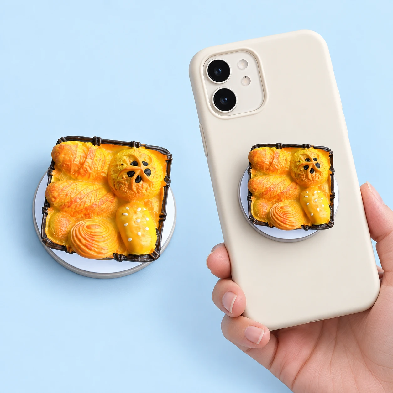 Mini Bread-Tray Magnetic Expandable Phone Grip