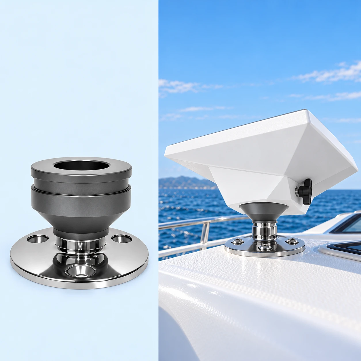 Starlink Mini ST32 Fixed Three-Hole Marine Flange Mount