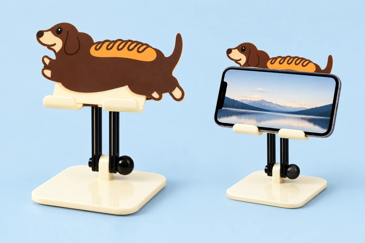 Hotdog Dachshund Folding Phone Stand