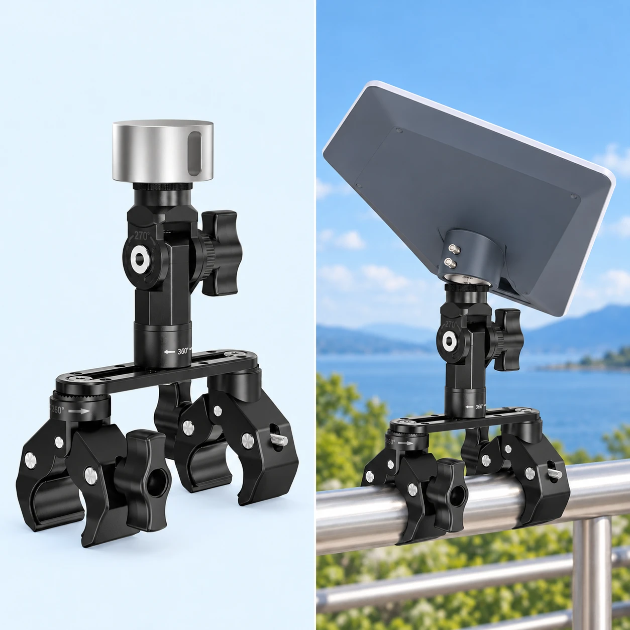 EP-SK0190 Twin-Clamp Bridge with Solid Silver V5 Adapter