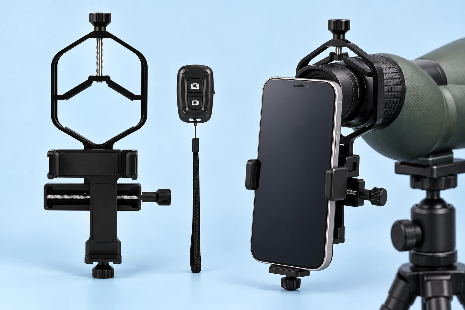 Large-Frame Optical Phone Adapter and Shutter Kit
