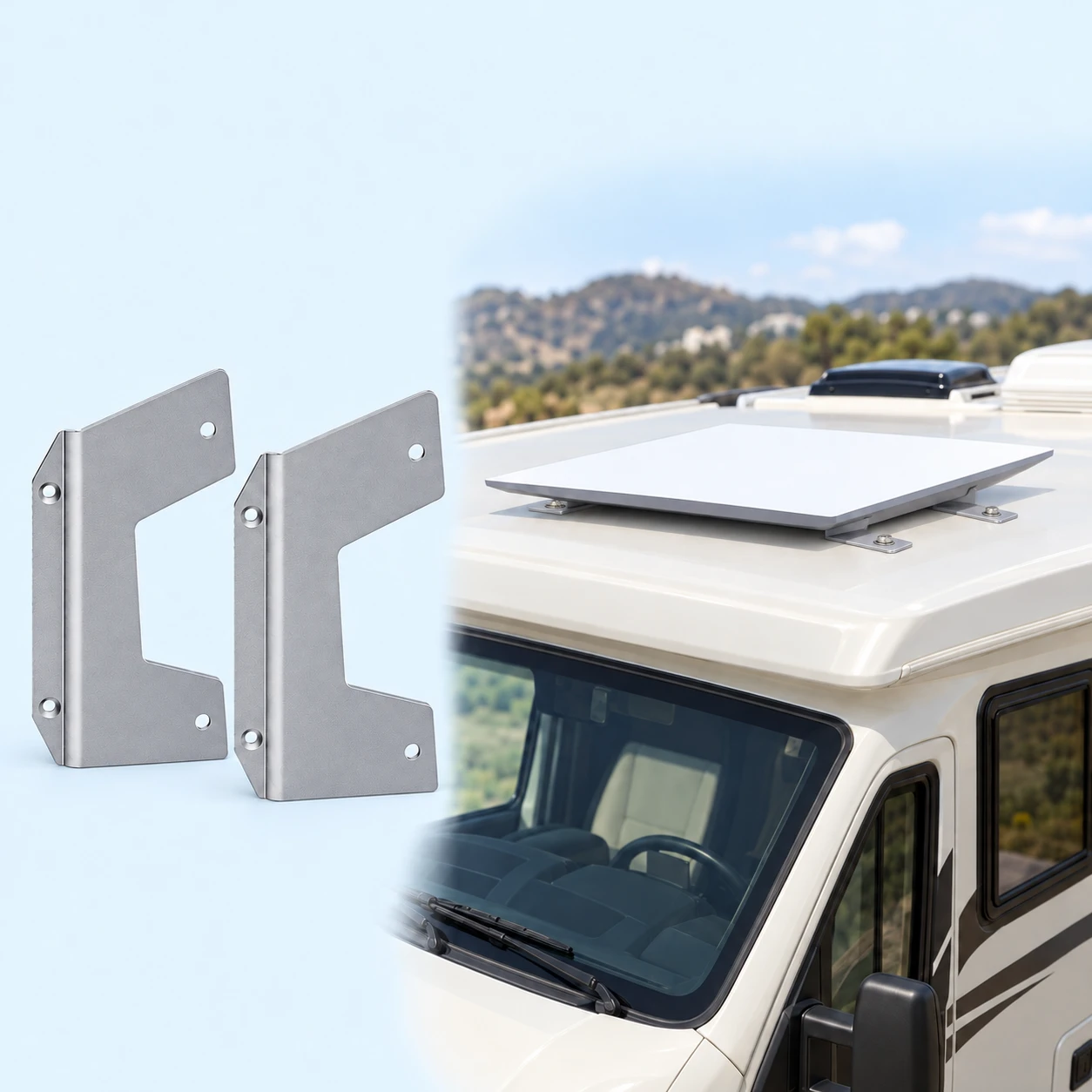 SK0150 Low-Profile Mounting Plate Pair for Starlink Performance