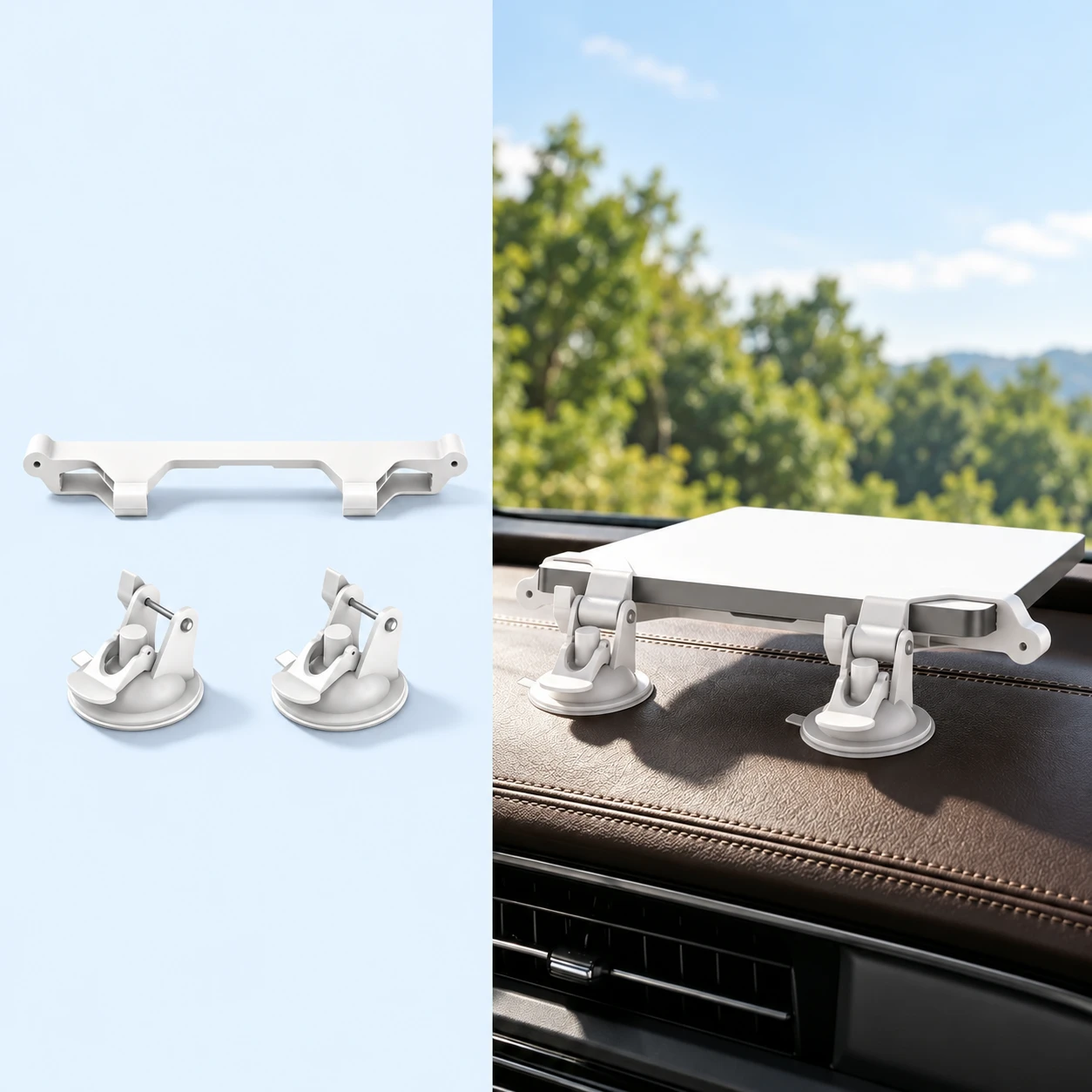 Starlink Mini Single-Bar Twin-Suction Dashboard Mount Kit