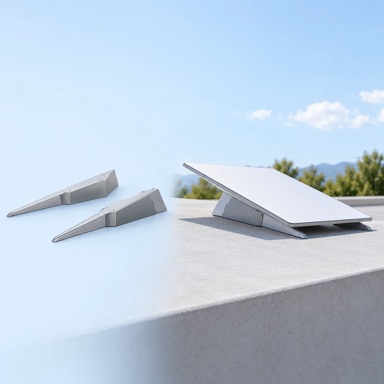 Starlink Performance Gray Twin-Wedge Mounting Rails
