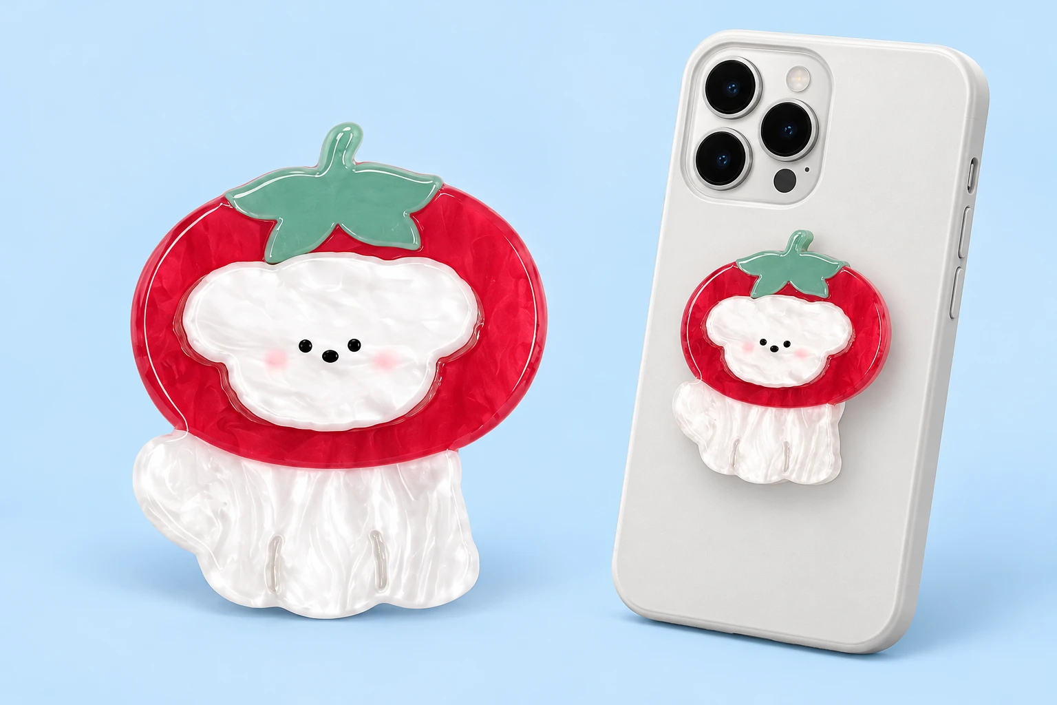 Red Tomato-Hood Puppy Expandable Phone Grip