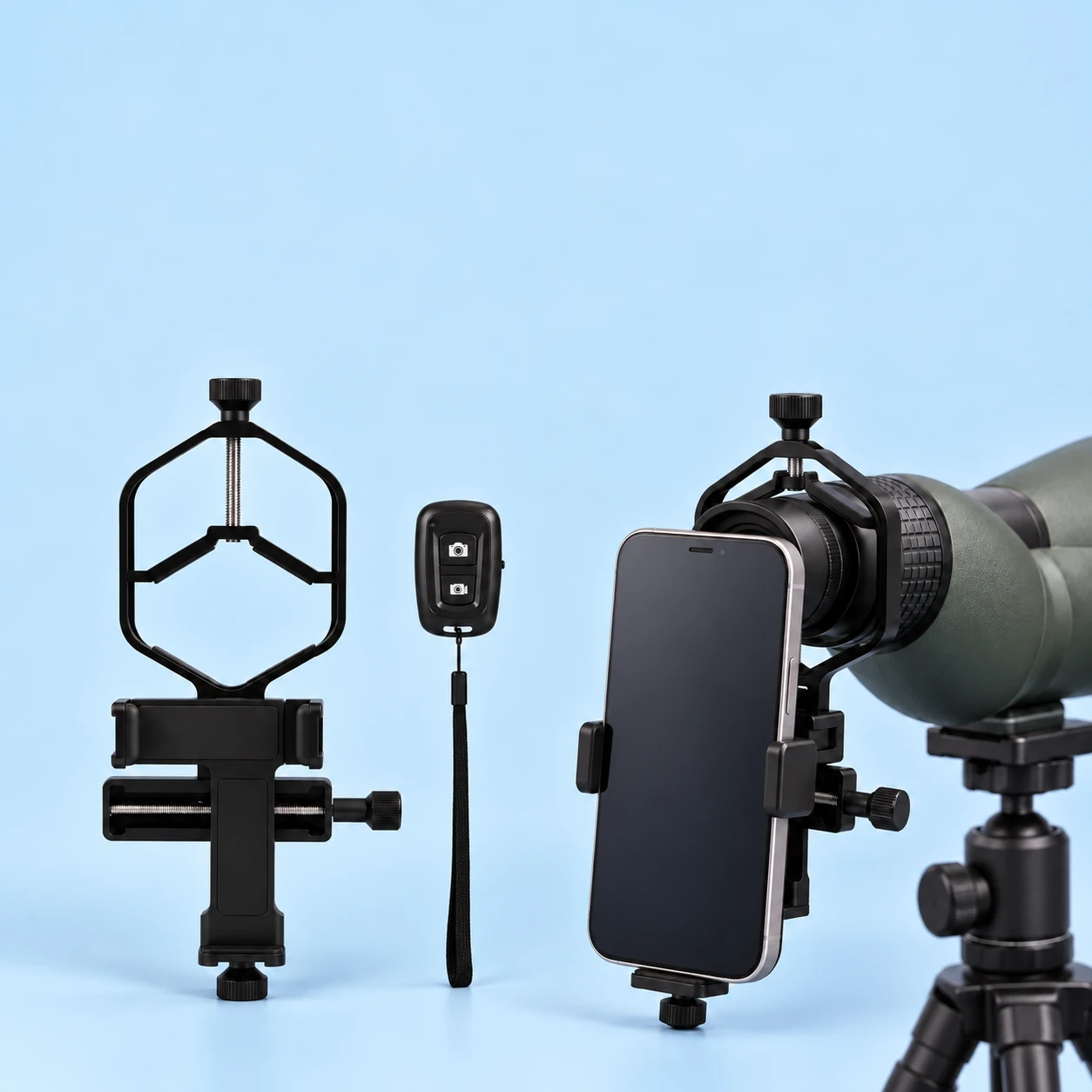 Large-Frame Optical Phone Adapter and Shutter Kit
