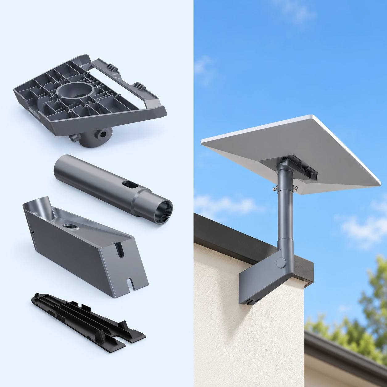 Starlink Standard Gen3 Wedge Eave Wall Mount