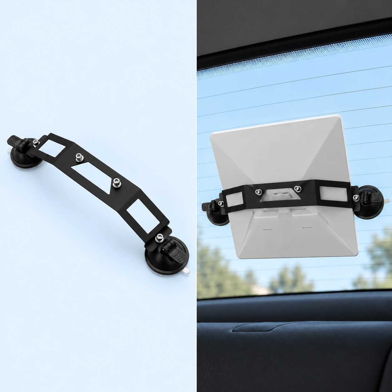Starlink Mini Three-Window Dual-Suction-Cup Crossbar