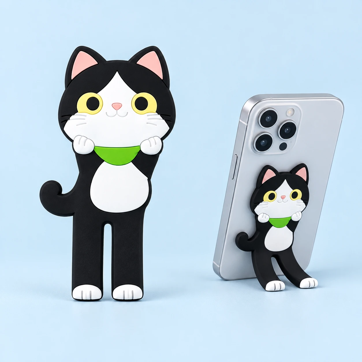 Tuxedo Cat Bendable Phone Kickstand
