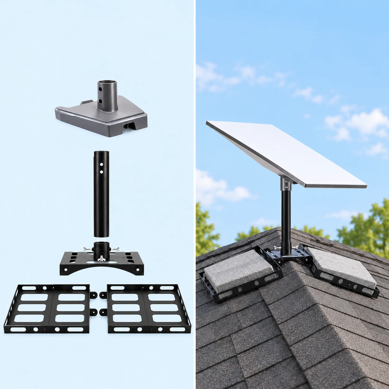 Starlink Gen3 Six-Slot Ridge-Roof Mount Kit