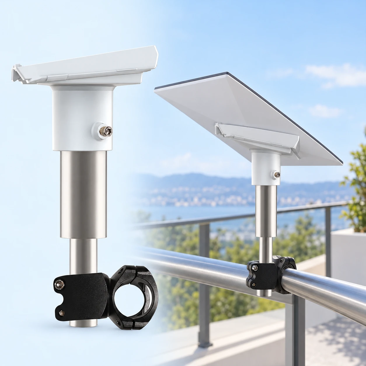 Starlink Standard ZY-79 White-Receiver Stepped-Mast Rail Mount