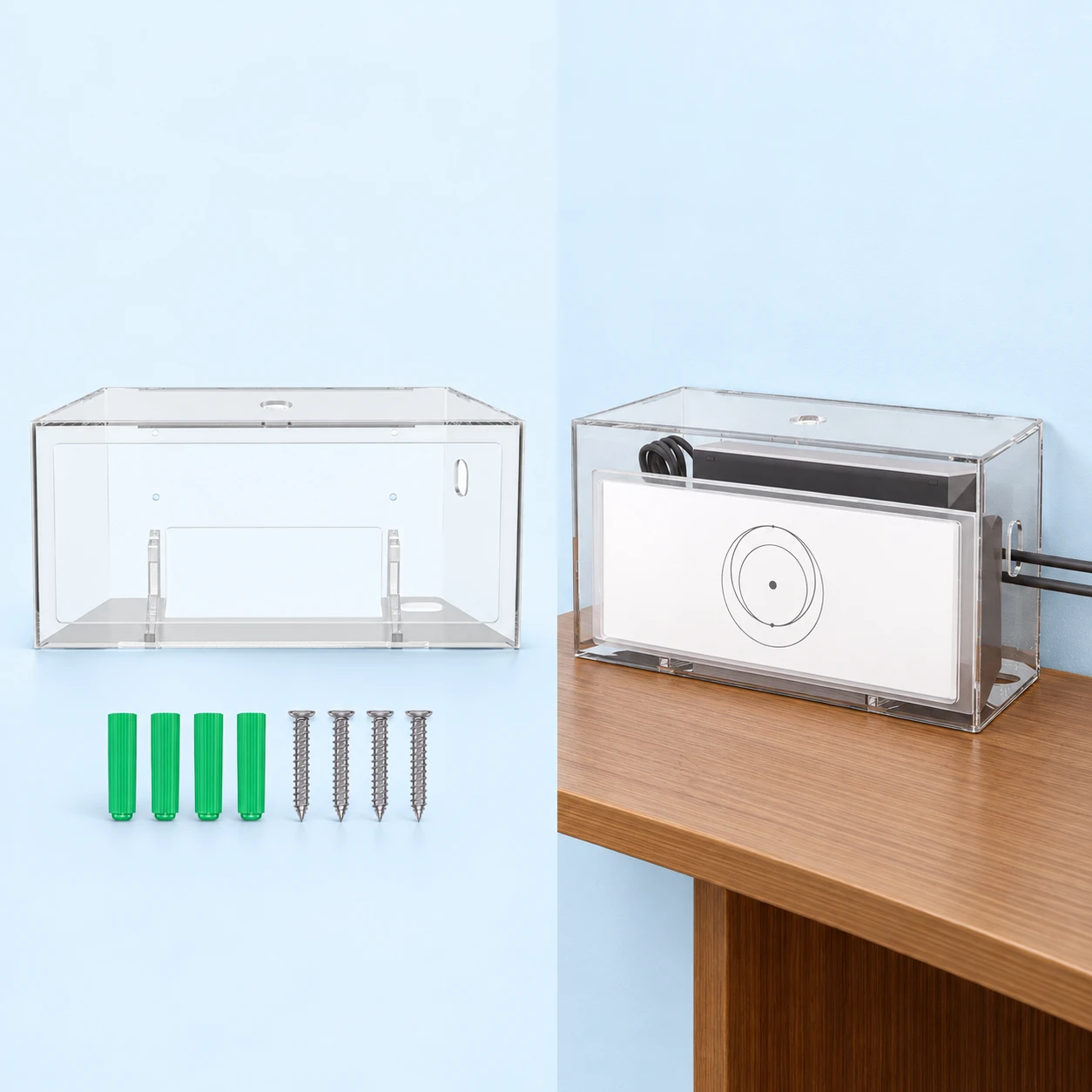 Clear Router and Power Supply Holder for Starlink Gen 3