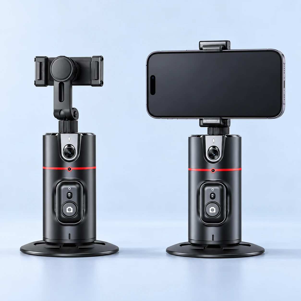 Black P02 Telescoping-Neck Desktop Phone Holder