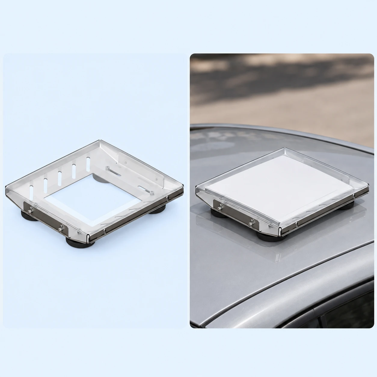 Clear-Cover Mounting Cradle for Starlink Mini