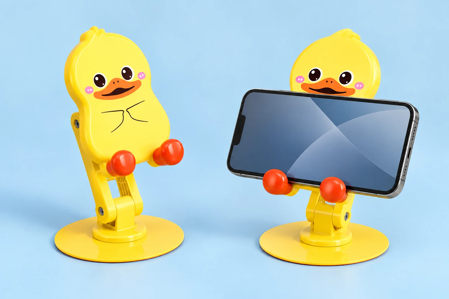Yellow Duck Rotating Folding Phone Stand