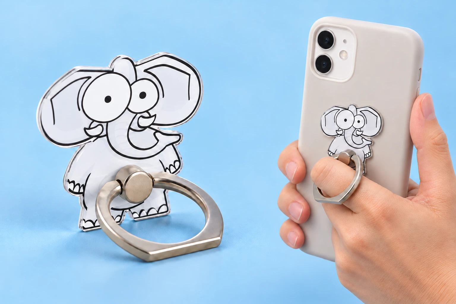 Elephant Phone Ring Holder
