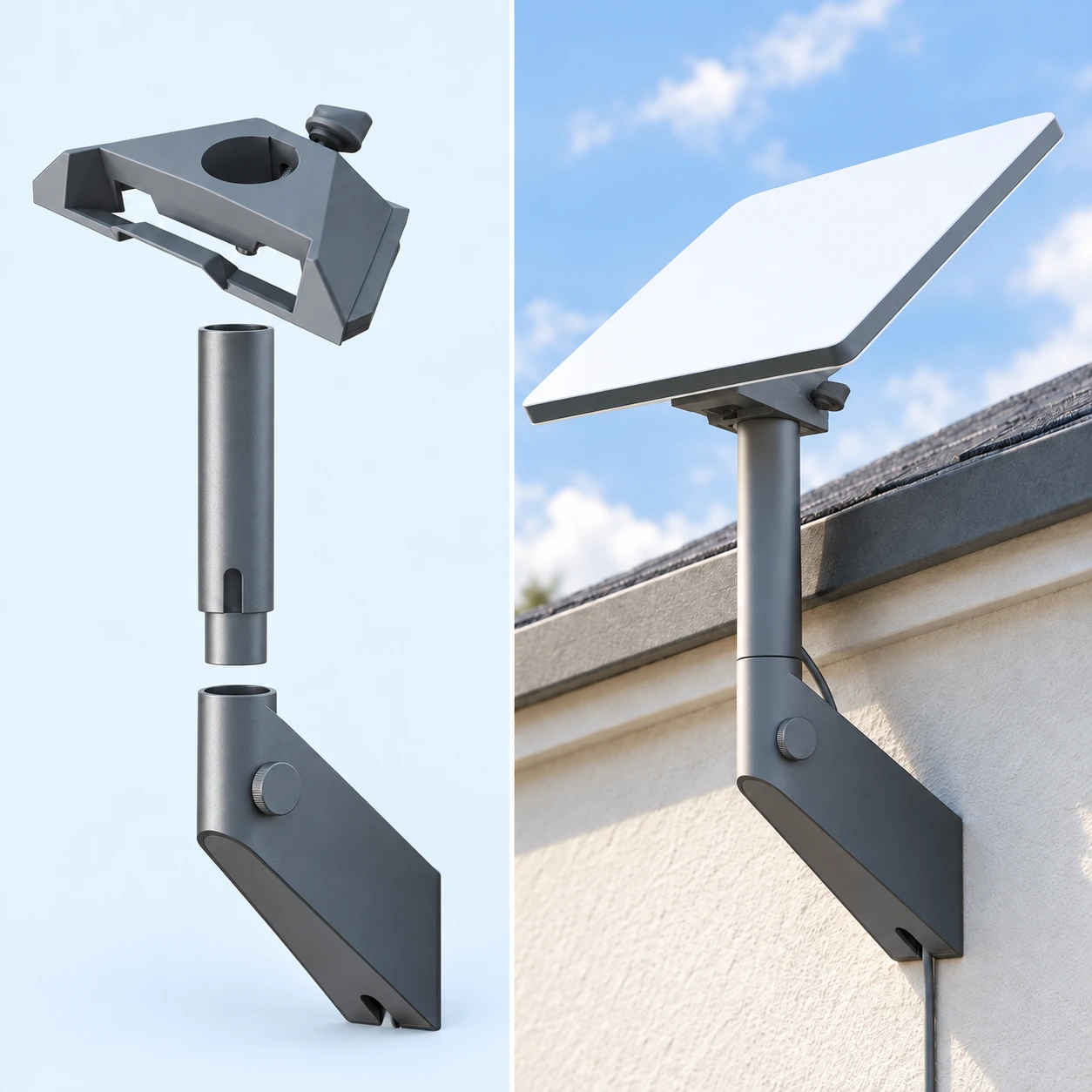 XZL31 Enclosed-Wedge Wall Mount Kit for Starlink Mini
