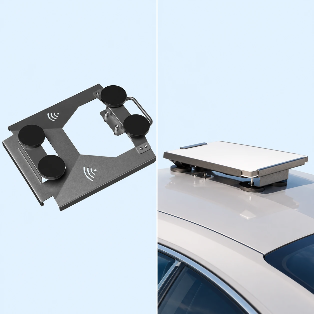 Gray Carry-Handle Cradle for Starlink Mini