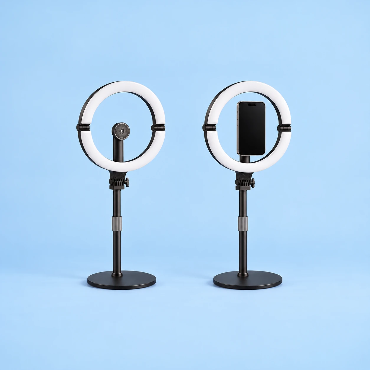 Black Folding-Ring Magnetic Phone Light Kit