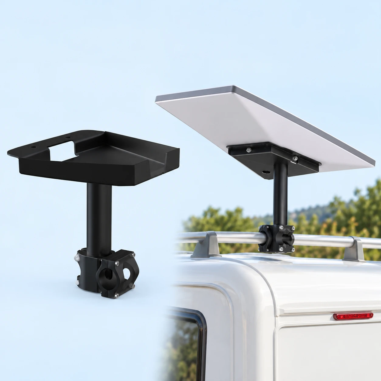 Four-Bolt Pipe Clamp Mount Kit for Starlink Gen 3