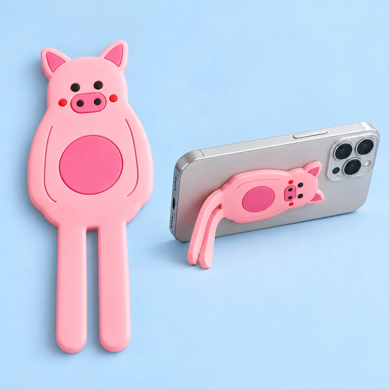 Pink Pig Bendable Phone Kickstand