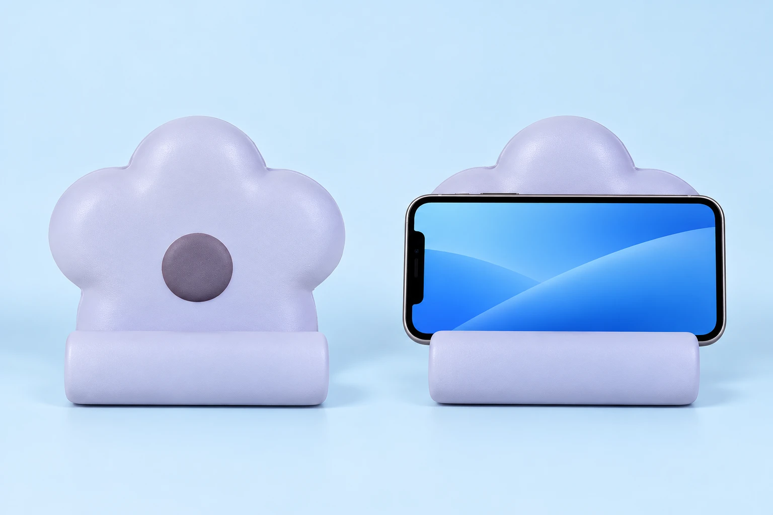 Lilac Flower Foam Phone Cradle