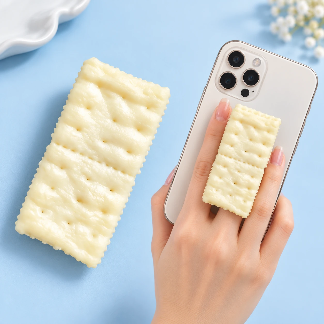 Rectangular Soda-Cracker Phone Grip