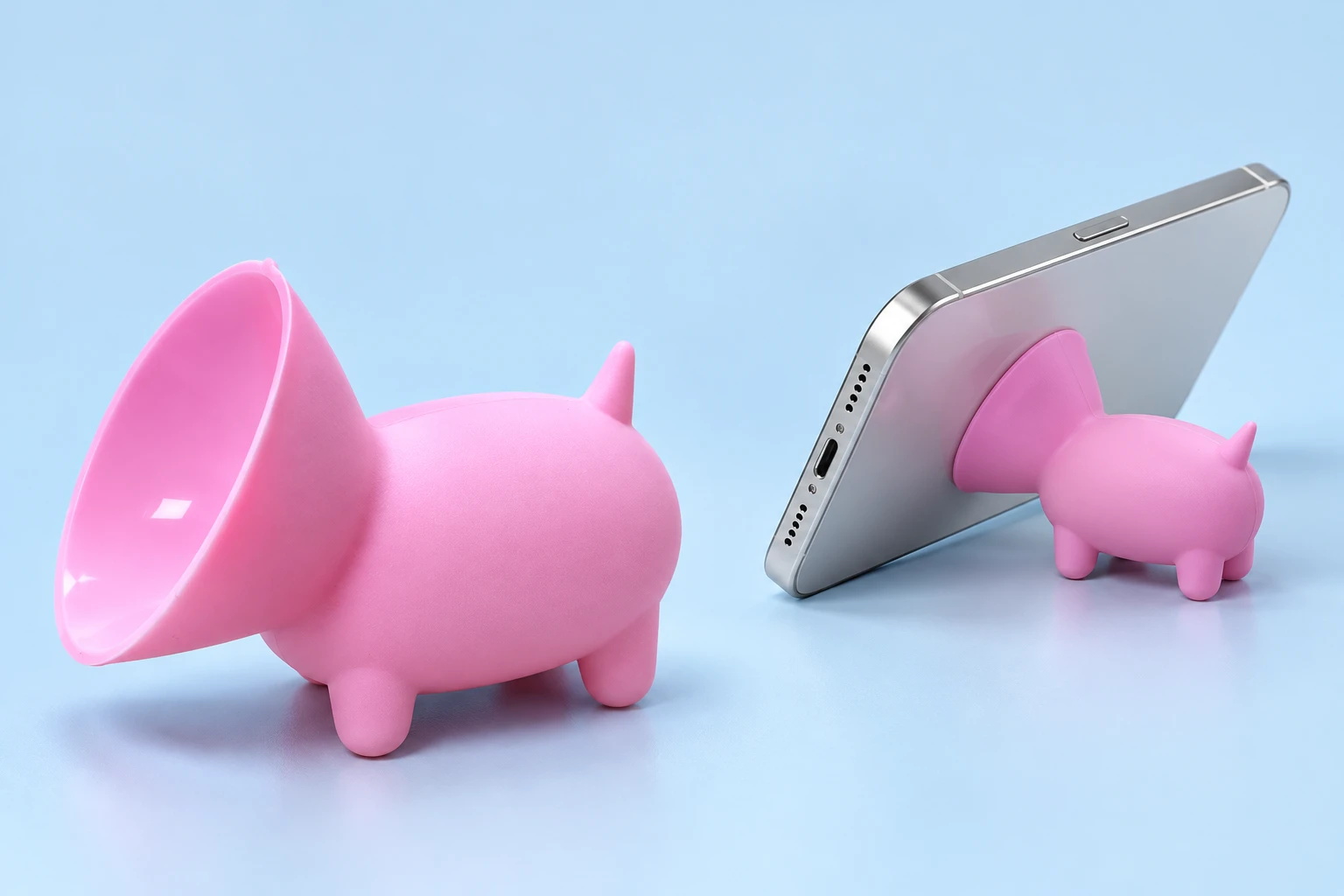 Light Pink Pig Suction Phone Stand