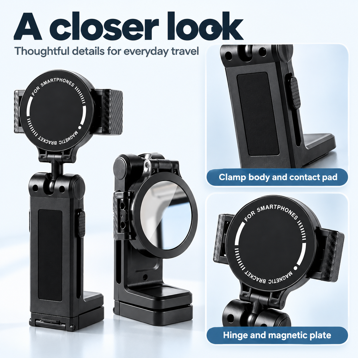 Folding Magnetic Airplane Phone Holder — visible construction details