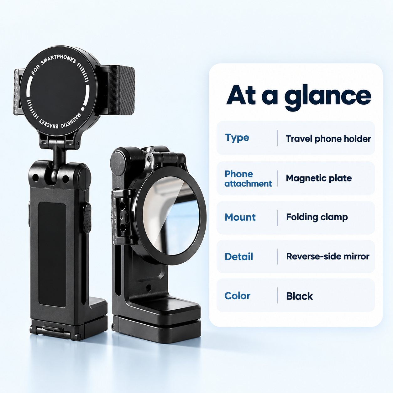 Folding Magnetic Airplane Phone Holder — design specifications
