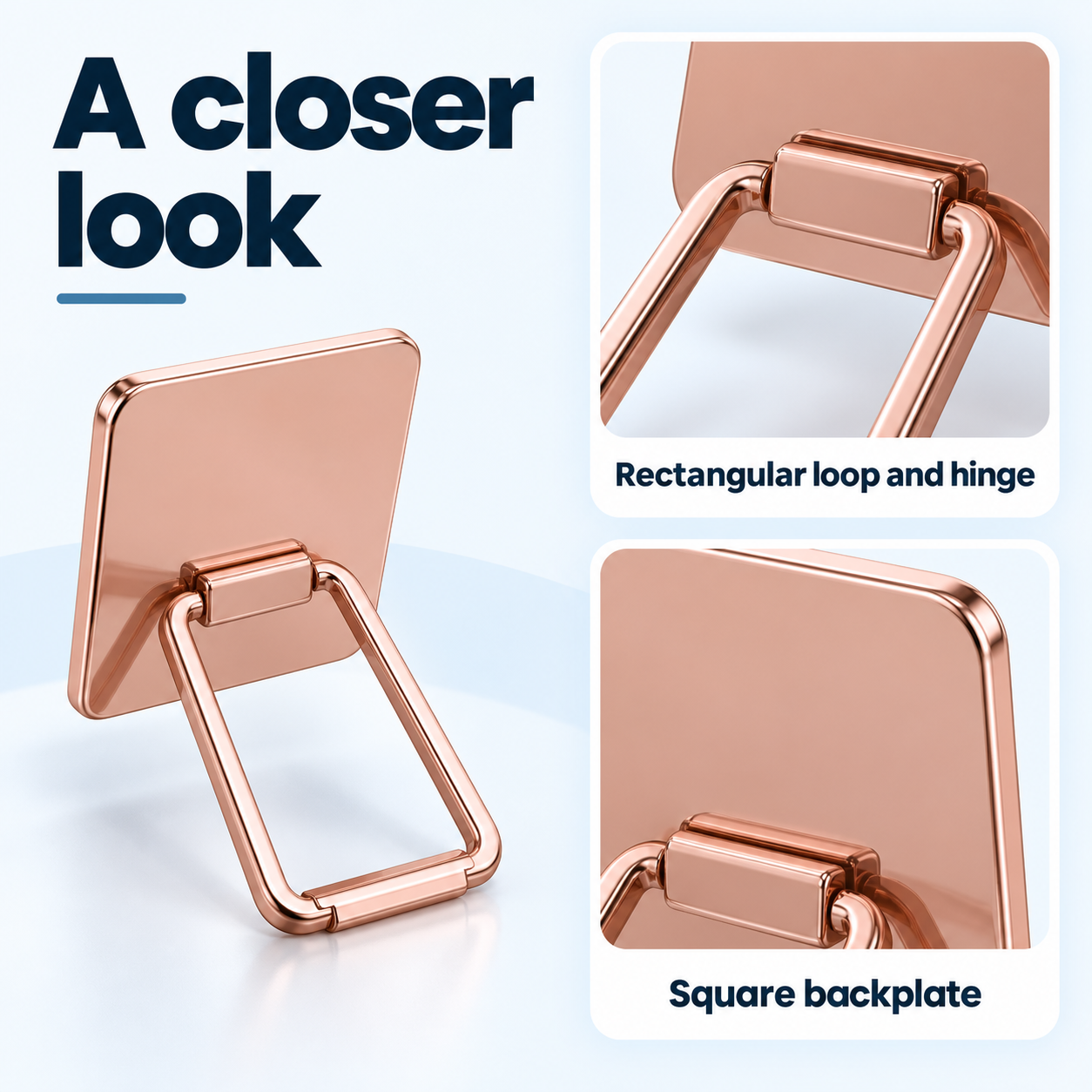 Folding Phone Ring Kickstand — visible construction details