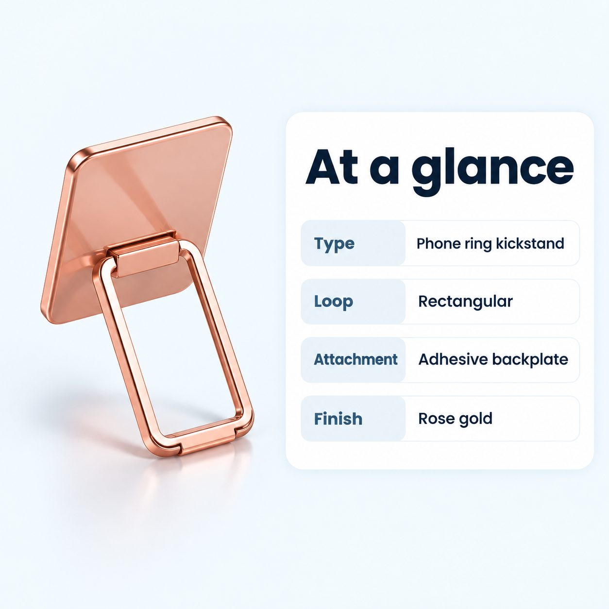 Folding Phone Ring Kickstand — design specifications
