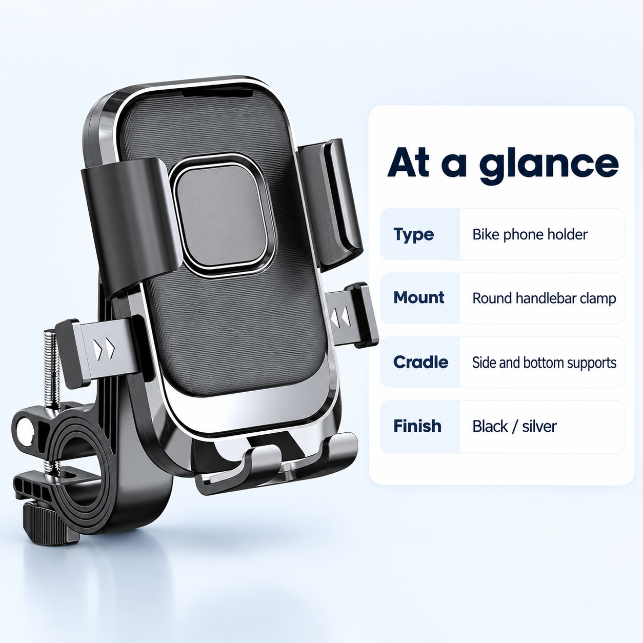Handlebar Bike Phone Holder — design specifications