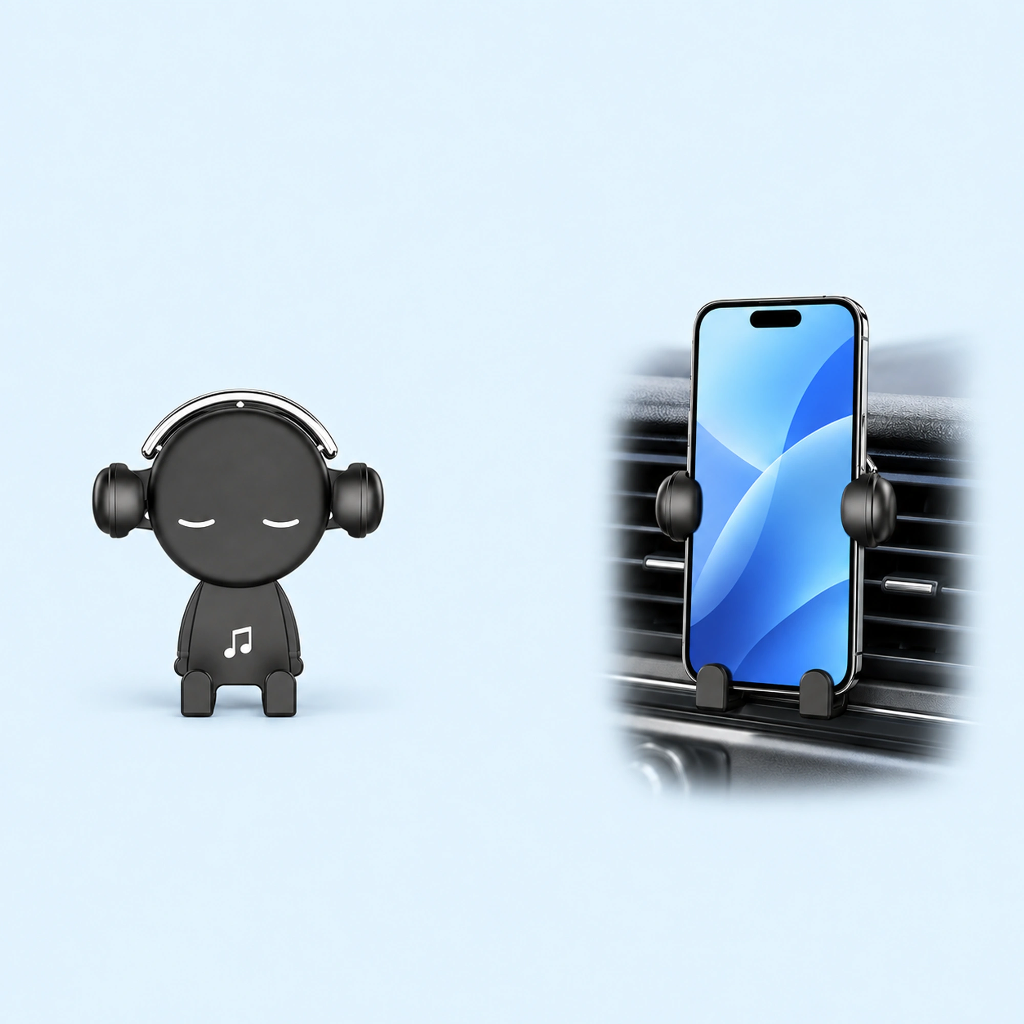 Music-Note Character Gravity Vent Holder