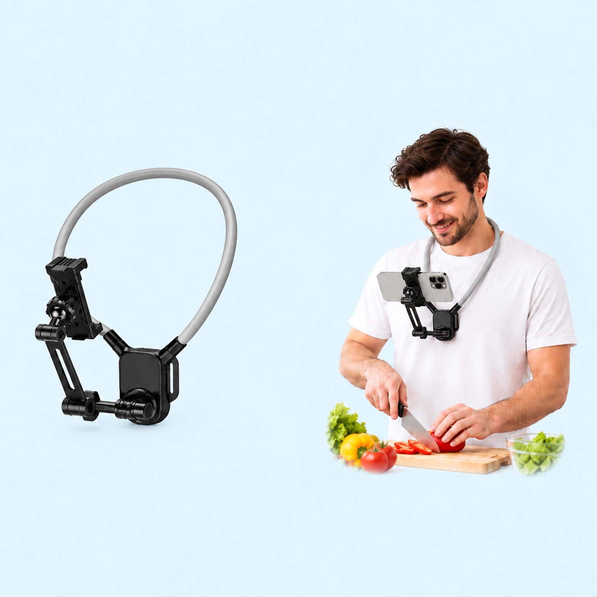 Articulated Neck Phone Holder for POV Filming