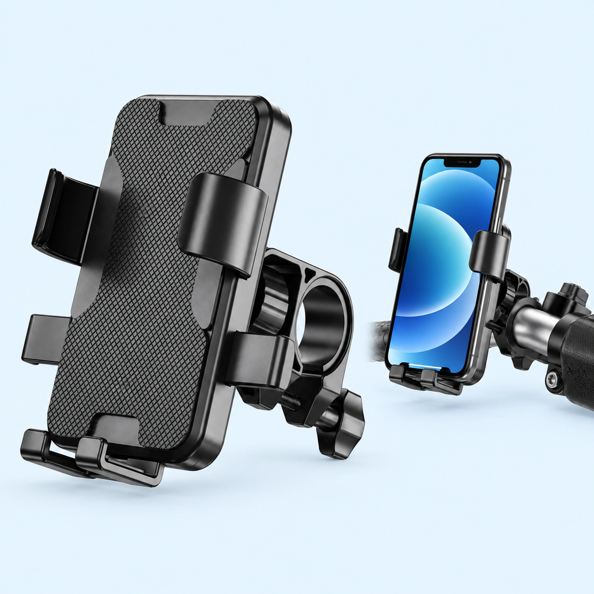 Clamp-On Motorcycle Phone Mount
