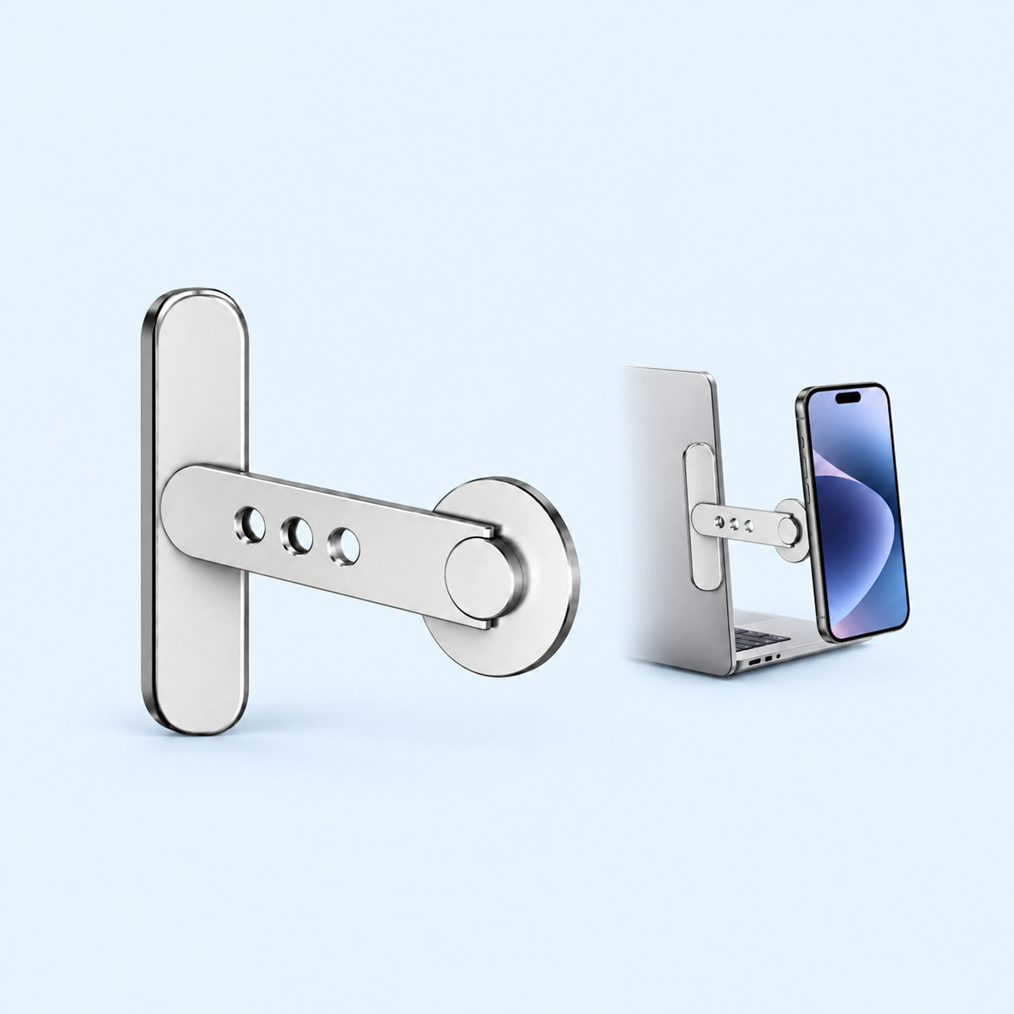 Magnetic Laptop Phone Holder