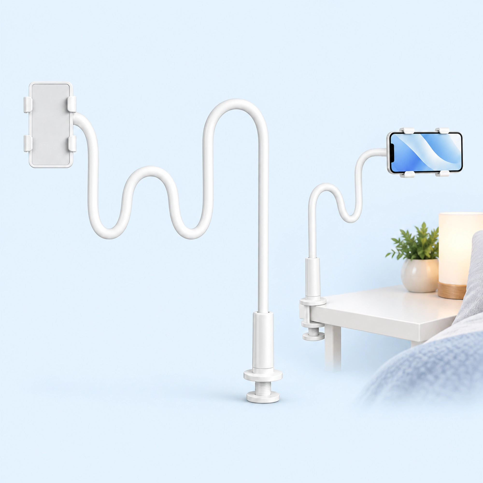 Long Gooseneck Phone Holder for Bed photo