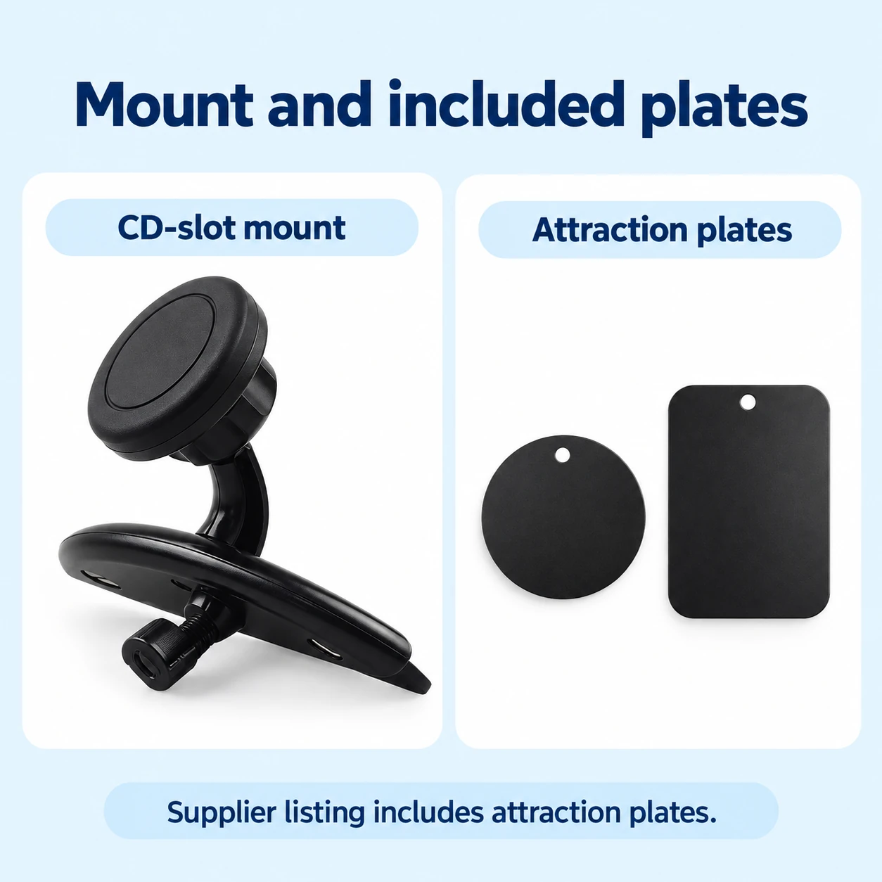 Magnetic CD Slot Car Phone Mount — component or surface guide