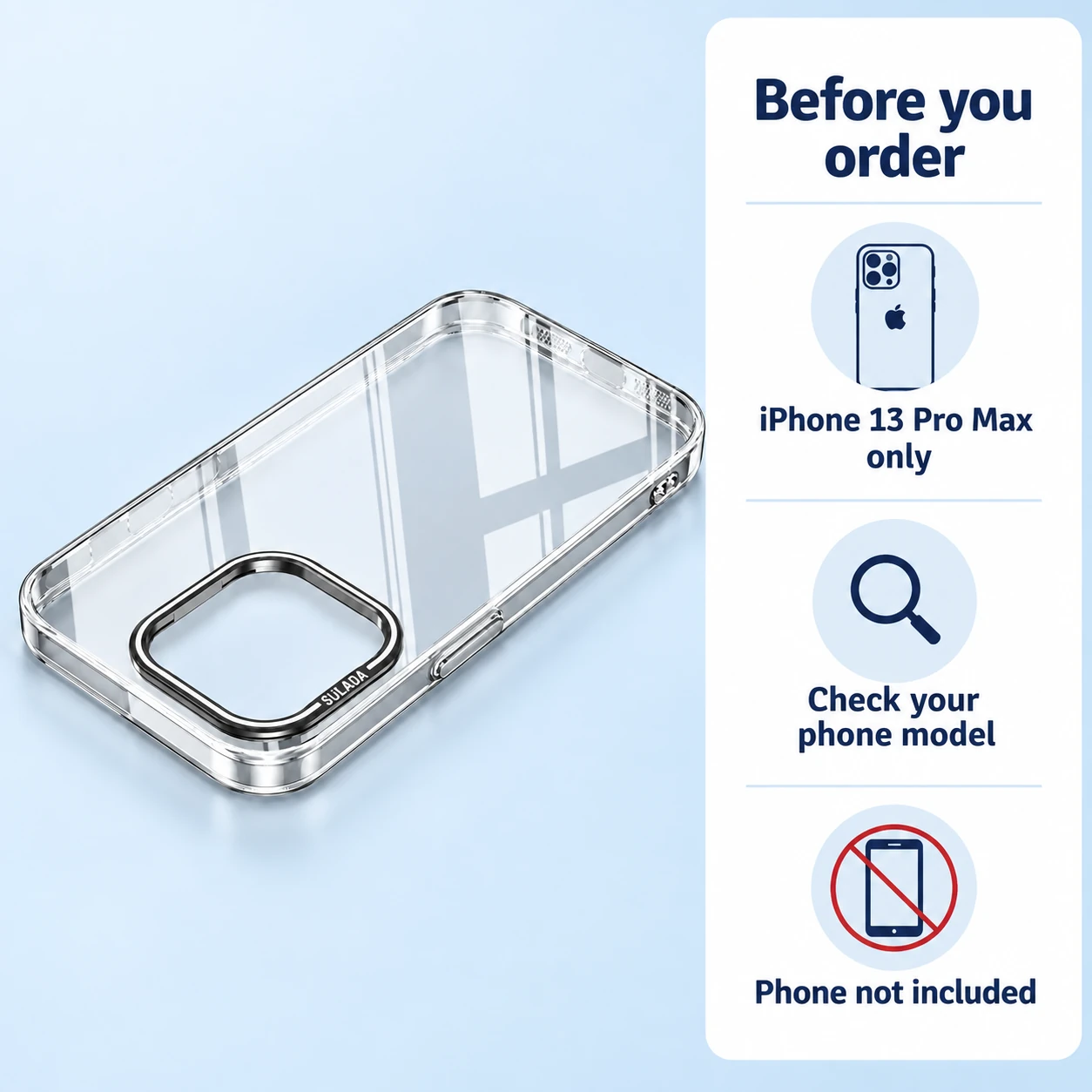 Exact iPhone 13 Pro Max model check and phone exclusion
